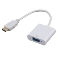 Adapter 720p HDMI csatlakozódugó VGA aljzat PC DVD HDTV-hez - fehér