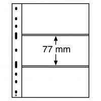 Átlátszó albumlapok (10 db) - OPTIMA - 3 zseb