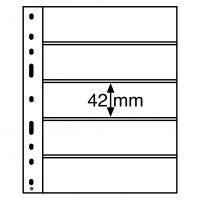 Átlátszó albumlapok (10 db) - OPTIMA - 5 zseb