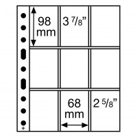 Átlátszó albumlapok (5 db) - GRANDE 3/3C, kereskedési kártyákhoz