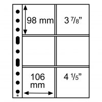 Átlátszó albumlapok (5 db) - GRANDE 3/2C, söralátétekhez