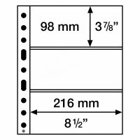 Átlátszó albumlapok (5 db) - GRANDE 3C