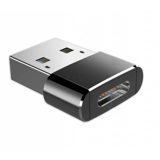 Foto - USB 2.0 (M) csökkentés USB-C (F) OTG-re – fekete