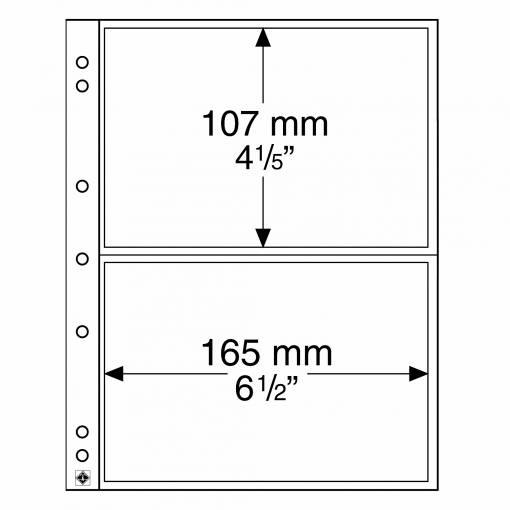 Foto - Átlátszó albumlapok (10 db) - NUMIS 2C